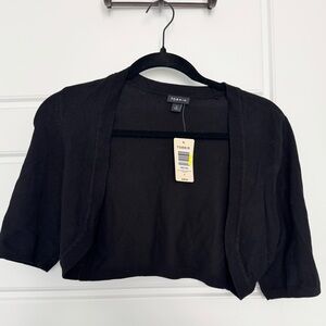 Torrid Black Cropped Shrug NWT size 0 = Large